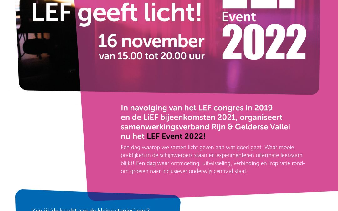 Save the date! LEF Event 2022!